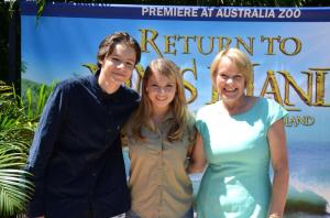 Wendy Orr with Toby and Bindi. Photo by Ryan Makepeace.