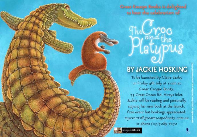croc & platypus launch flyer