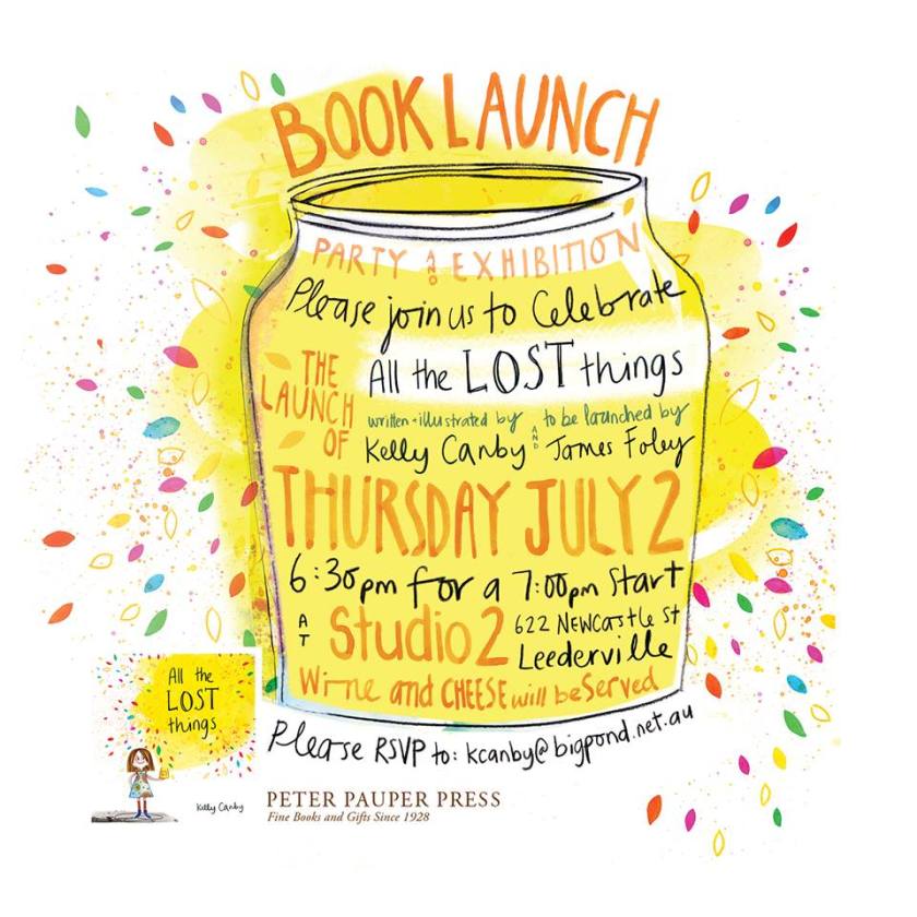 Kelly Canby book launch invitation