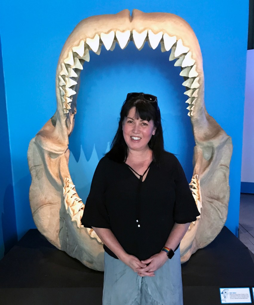 Cindy Lane and Great White Shark