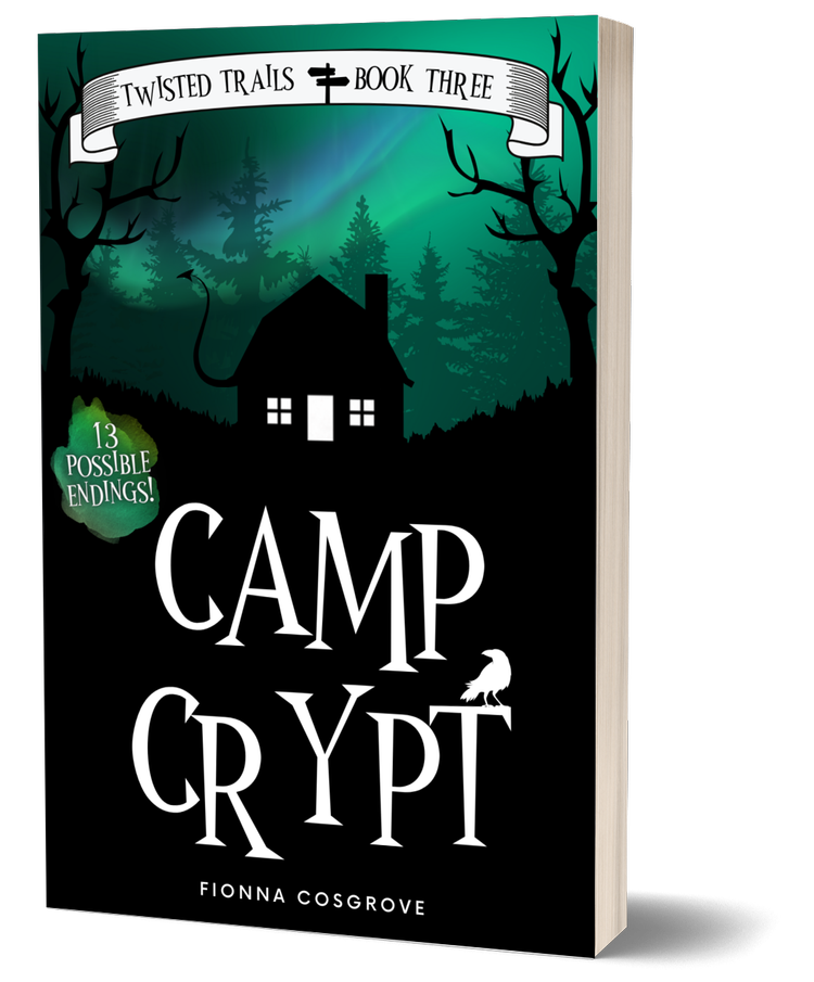 The cover of a children's novel: Camp Crypt