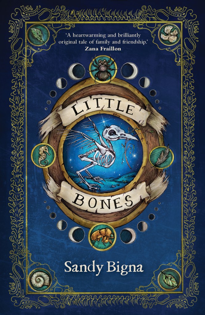 The cover of a book: Little Bones by Sandy Bigna