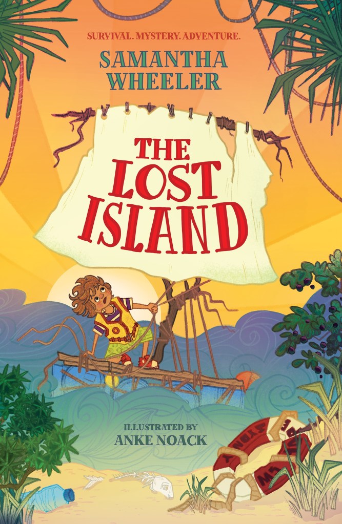 The cover of a children's novel: The Lost Island.
